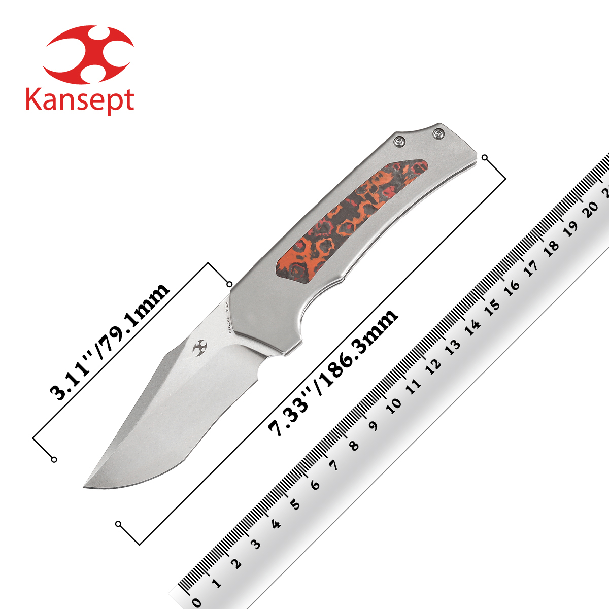 Woodworking Knife - Kansept Vouwmes K1122 Fermi 3.11'' CPM