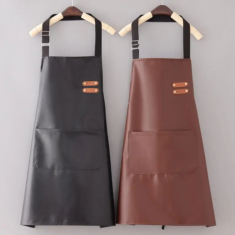 Woodworking Apron - Pu Leer Waterdichte En Oliebestendige Schort