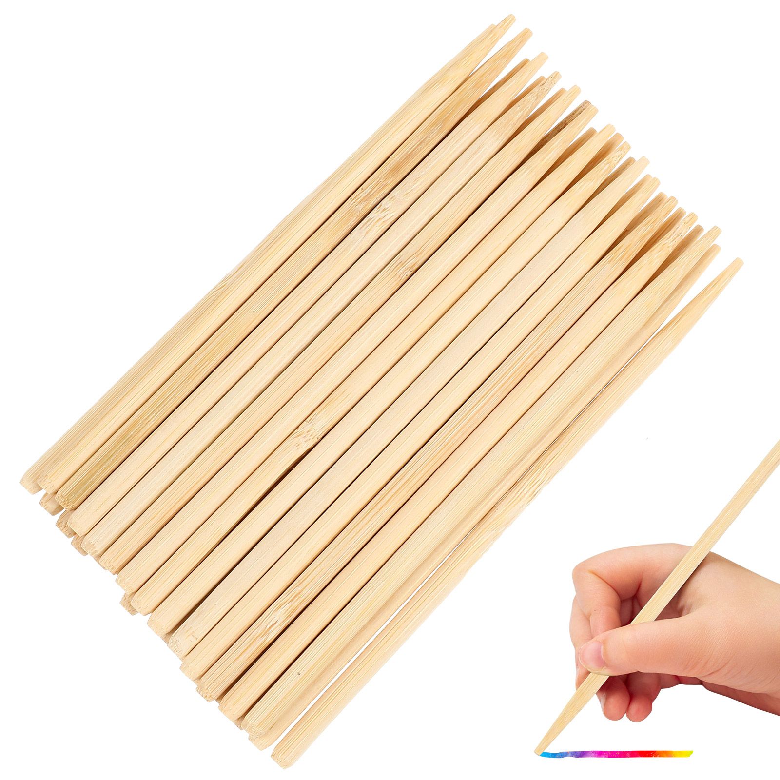 Woodworking For Kids - 30 stuks houten kras schilderij bamboe