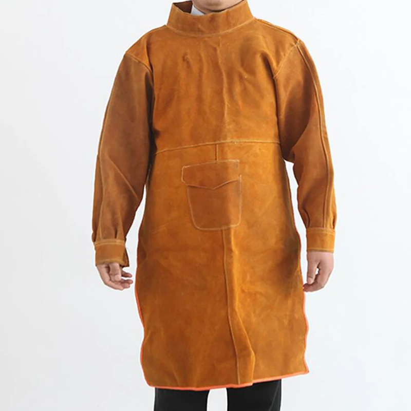 Woodworking Apron - Leren laskleding van koeienhuid, 105 cm