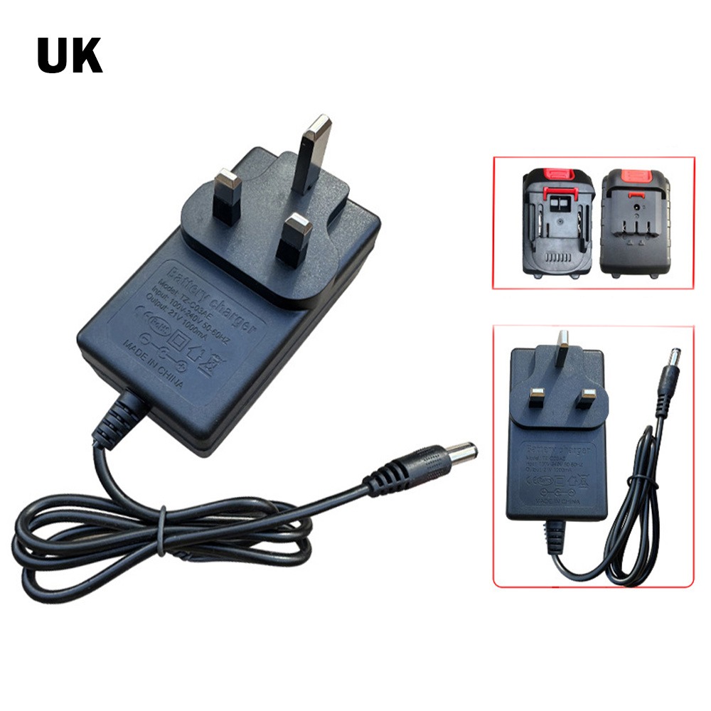 Woodworking Uk - 21V Lithium Batterij Oplader US/EU/UK/AU Plug