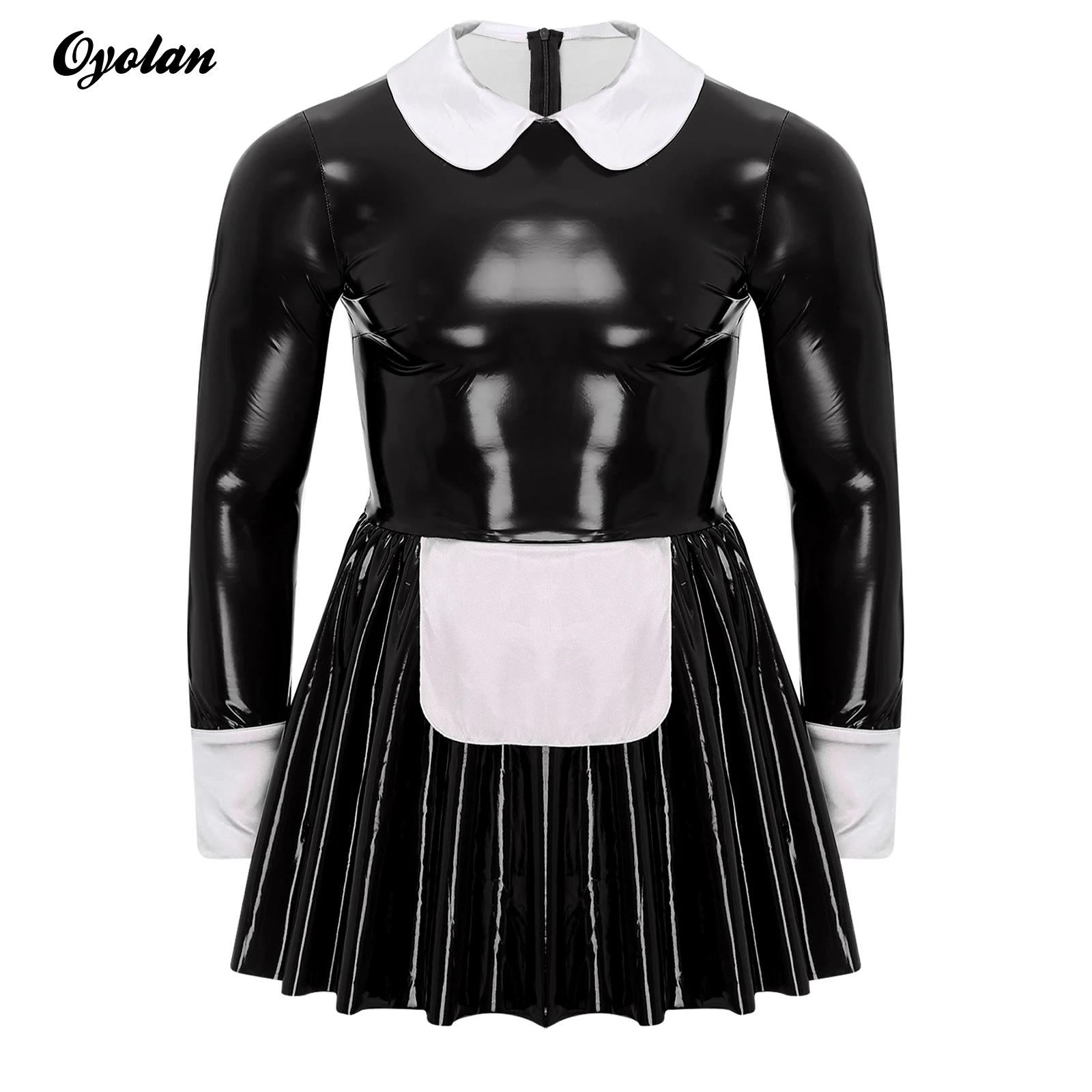 Woodworking Apron - Heren Sissy Franse meid Cosplay Kostuum
