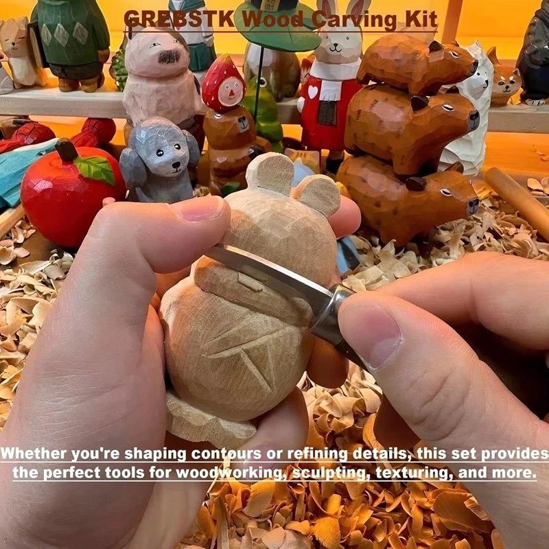 Woodworking Kits For Adults - Houtsnijset Houtsnijgereedschap Handsnijmesset Houtsnijset voor beginners