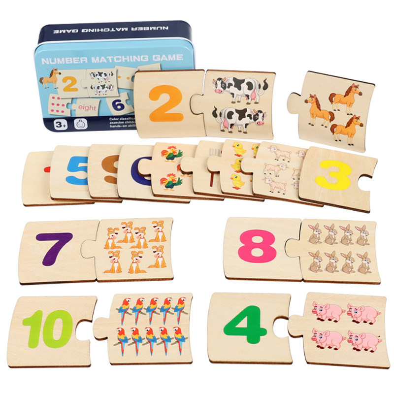 Woodworking For Kids - Kinderen Ijzeren Doos Nummer Verlichting Gekoppeld