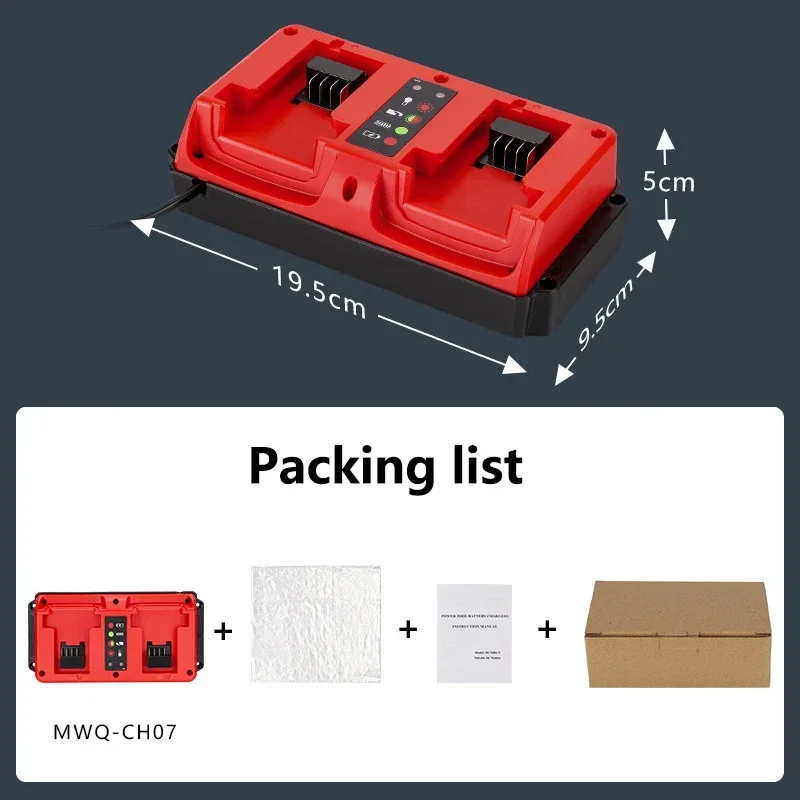 Woodworking Uk - Vervangende snelle batterijlader voor Milwaukee 18V