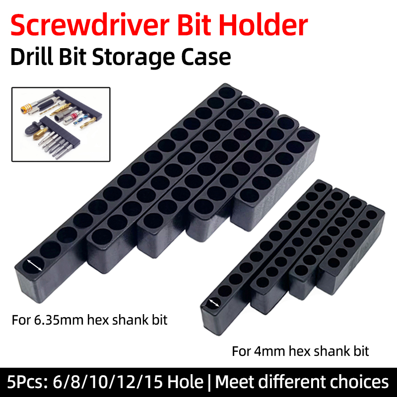 Woodworking Or Woodworking - 5 Stuks Set 6/8/10/12/15 Gaten 6.35mm/4mm