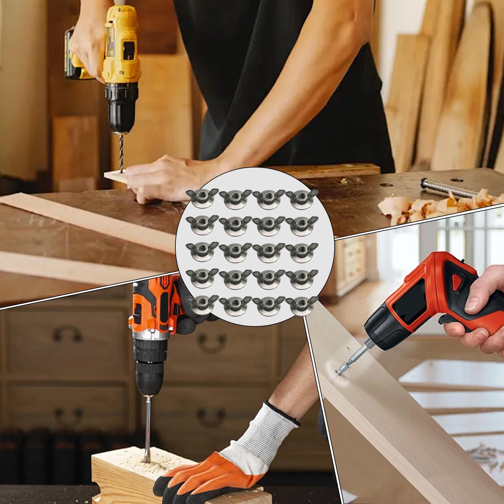 Woodworking Kits For Adults - Vleugelmoerset 1/4-inch staal Ergonomische hardware Bouten