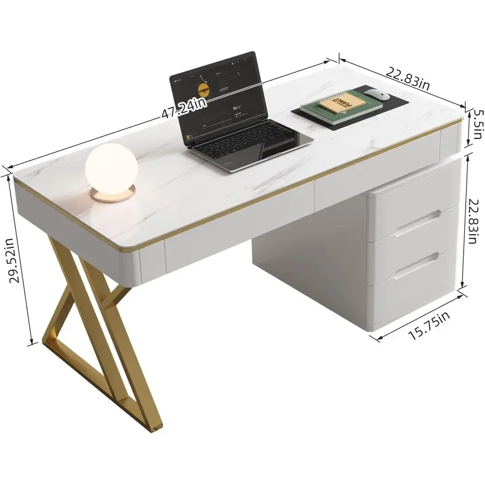 Witte gamingbureau met gehard  - Woodworking Or Woodworking recensie en prijs