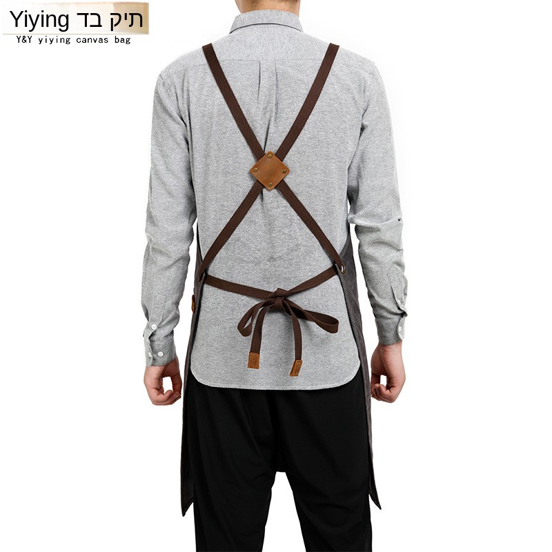 Olie-was canvas schort gereeds - Woodworking Apron recensie en prijs