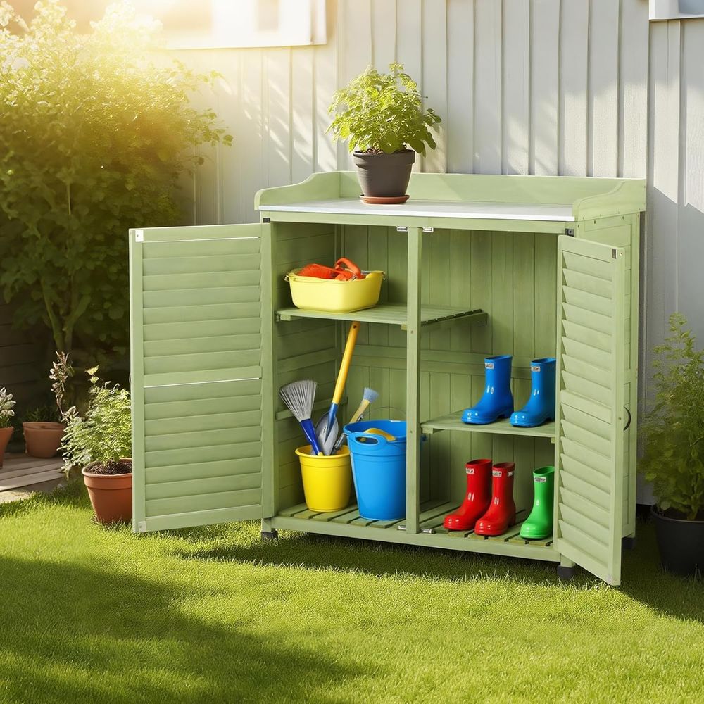 Buitenpotplantenbank met metal - Woodworking Or Woodworking recensie en prijs