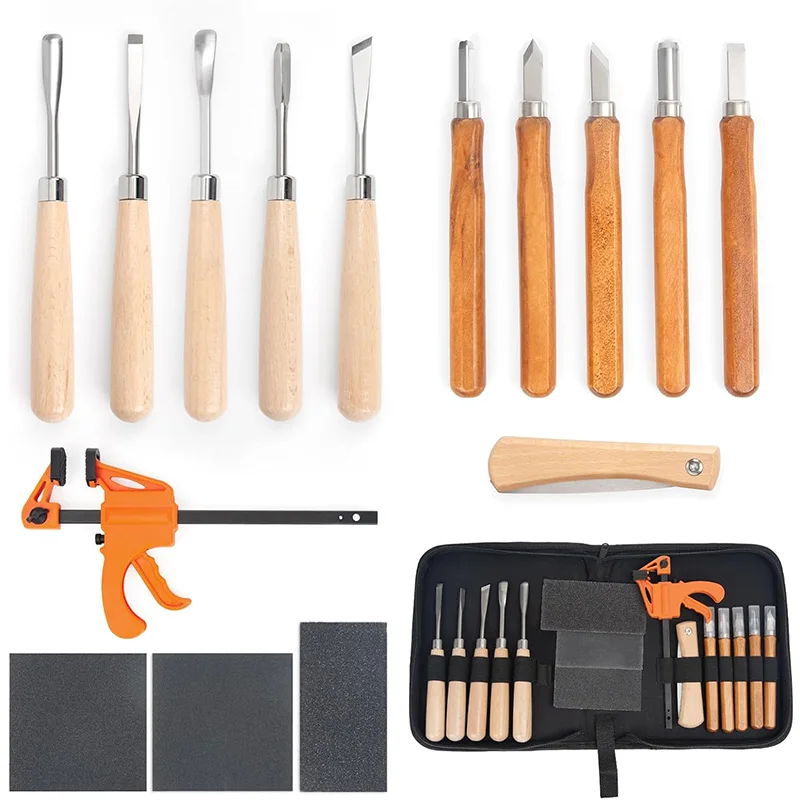 Houtsnijset 15-delig, houtsnij - Woodworking Kits For Adults recensie en prijs