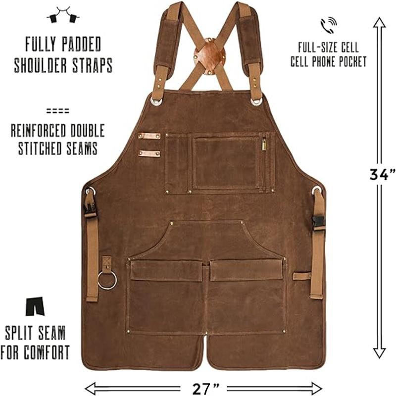 Wassenbestendige, dikke canvas - Woodworking Apron recensie en prijs