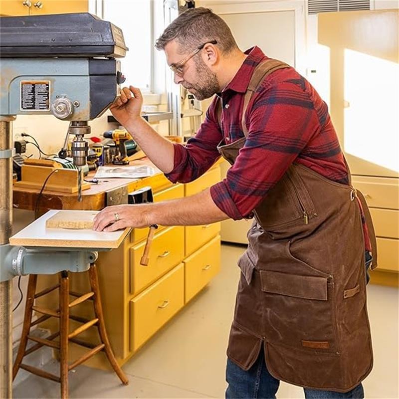 Wassenbestendige, dikke canvas - Woodworking Apron recensie en prijs