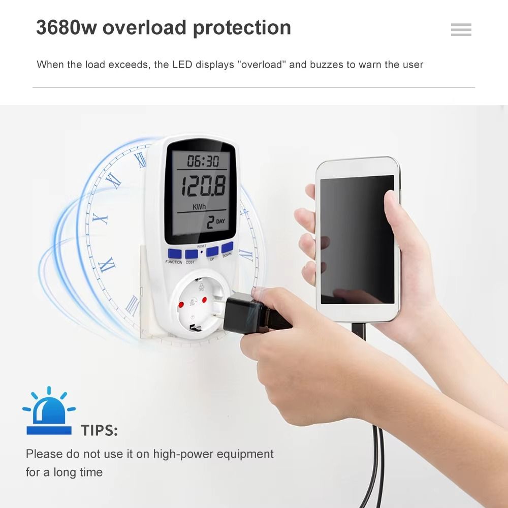 220V 110V Digitale LCD Wattmet - Woodworking Uk recensie en prijs