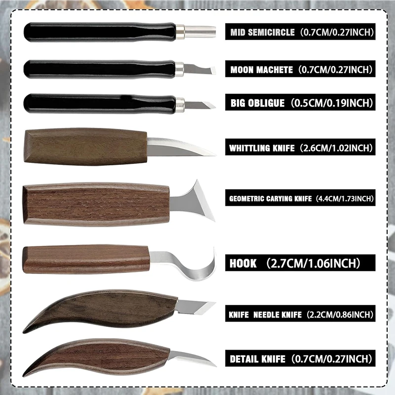 Houtsnijwerkset 17-delig Houts - Woodworking Kits For Adults recensie en prijs