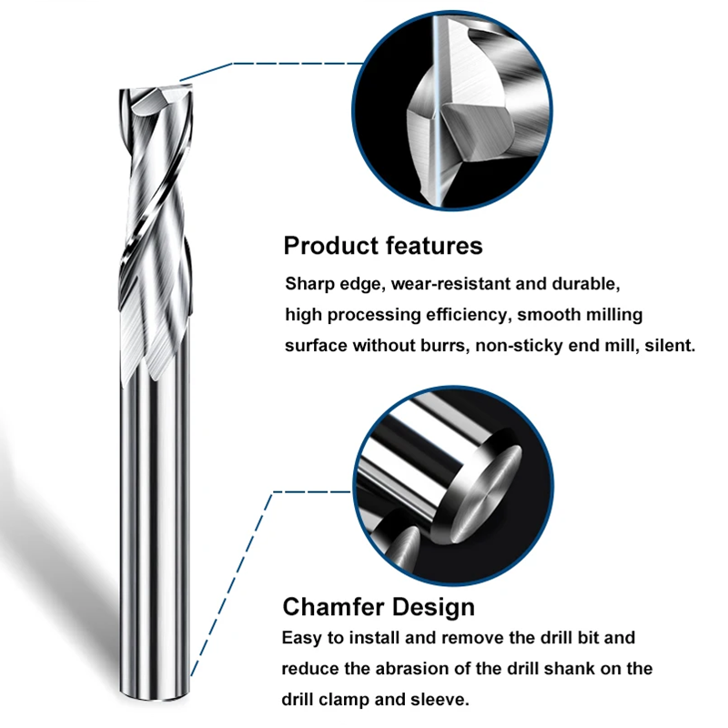 2 Fluit Flat Up Cut End Mill 3 - Woodworking Nc recensie en prijs