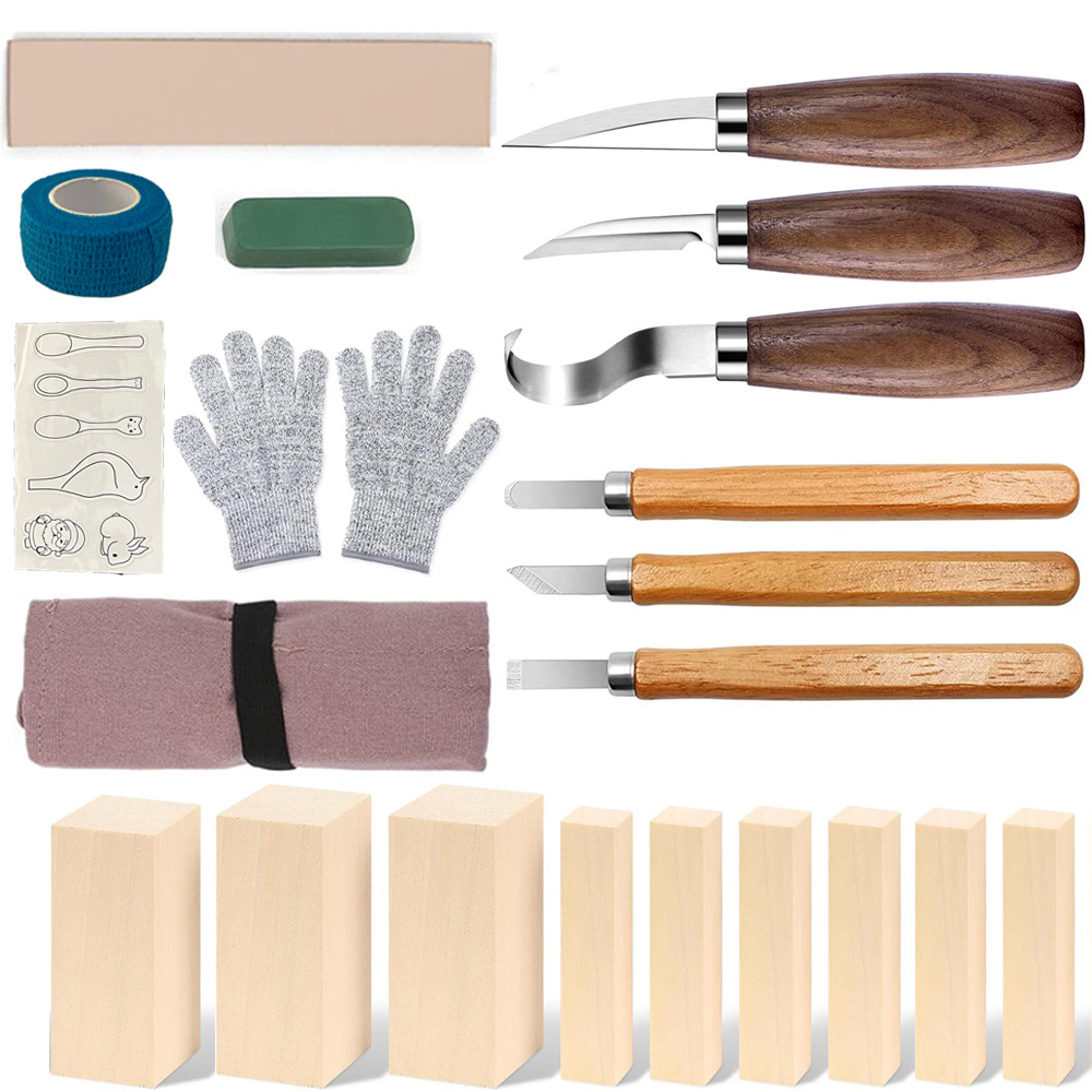 Vleesmes Geschenkdoos Set 21-d - Woodworking Knife recensie en prijs