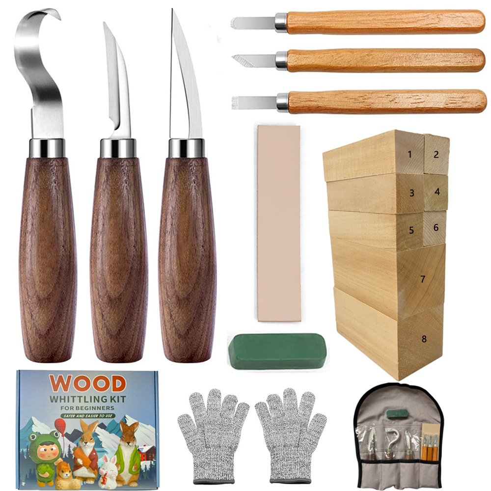 Vleesmes Geschenkdoos Set 21-d - Woodworking Knife recensie en prijs