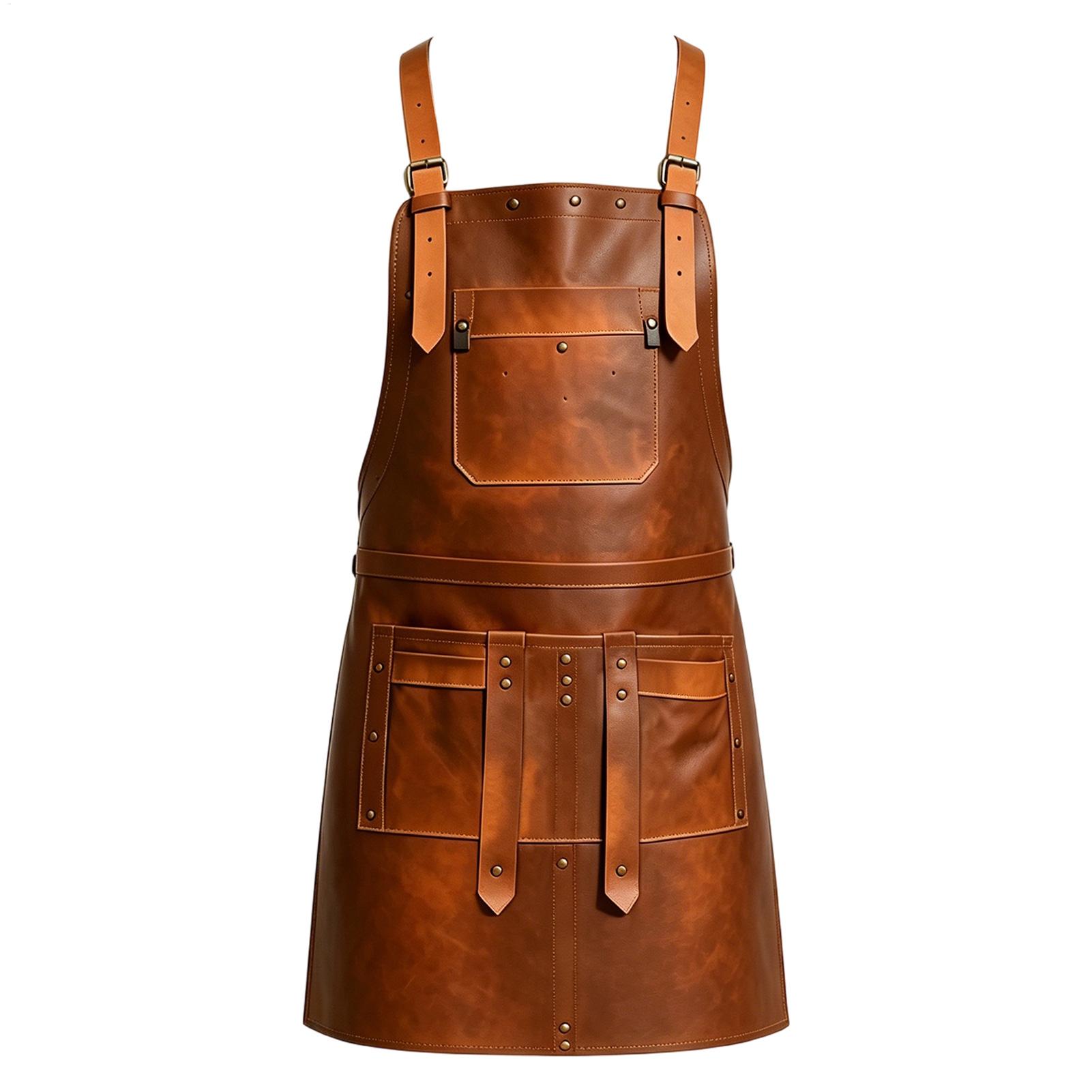 Leren schort met meerdere zakk - Woodworking Apron recensie en prijs